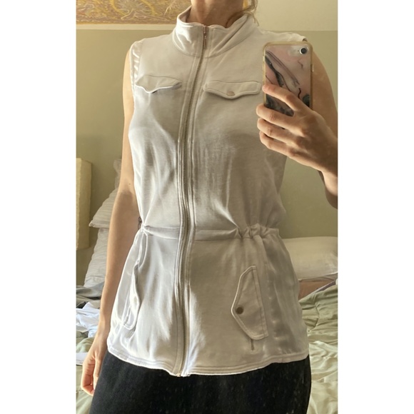 Armani Exchange A|X, Women's Sleeveless Mockneck Vest with Drawstring Waist (S) - Picture 1 of 10